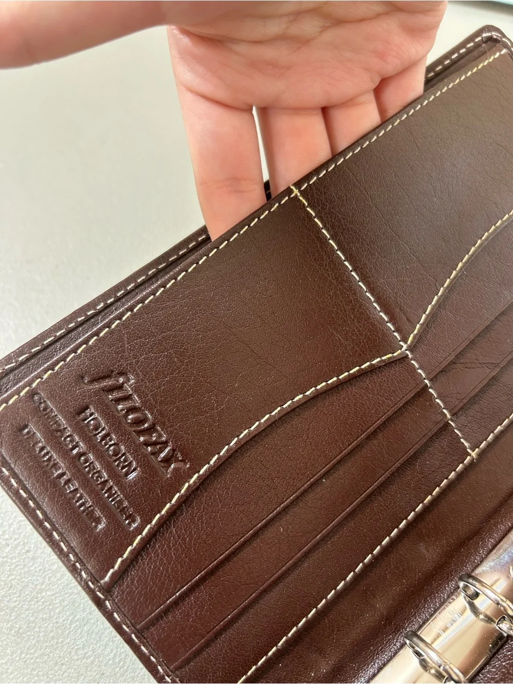 Filofax Brown Personal Compact Holborn